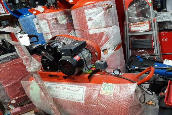 کمپرسور باد 250 لیتری از ورق سنگین 