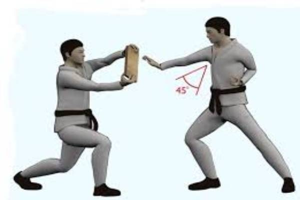 آموزش دفاع شخصی کار و تجهیزات و شکستن اجسام سخت