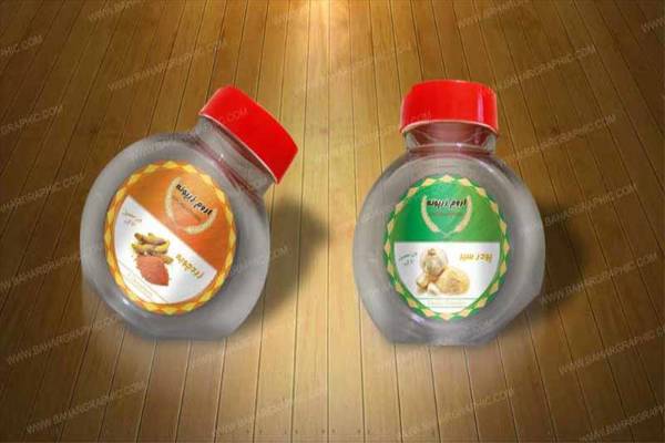  طراحی و چاپ انواع لیبل ادویه پشت چسب دار و مقوایی 