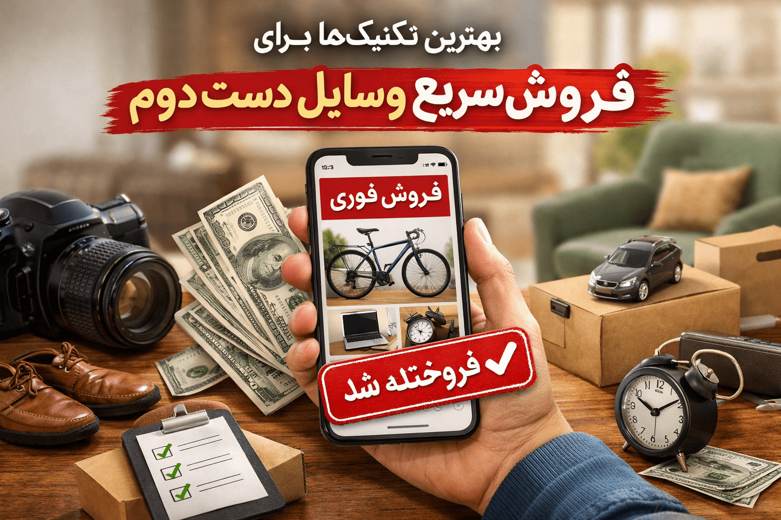 چگونه وسایل دست دوم را زود بفروشم؟